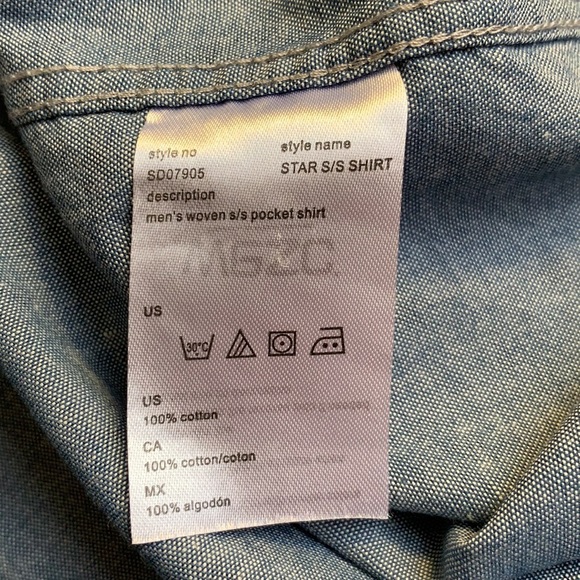 Blue WESC Starry Shirt XL - Picture 8 of 8